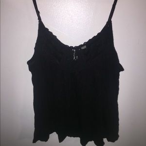 Black tank top